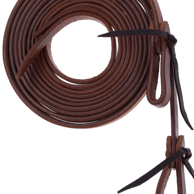 Showman 5&#47;8" x 8' Oiled Harness Cow Leather Split Reins #2