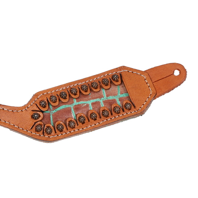 Showman Ladie's Teal Bayou Spur Strap #2