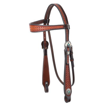 Showman Rustic Tool Browband Headstall