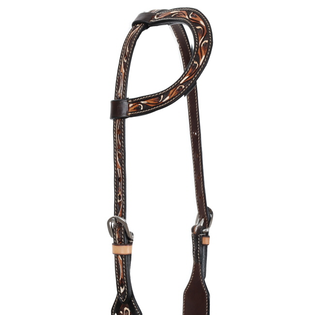 Showman Argentina Cow Leather Wildwood One Ear Headstall #2