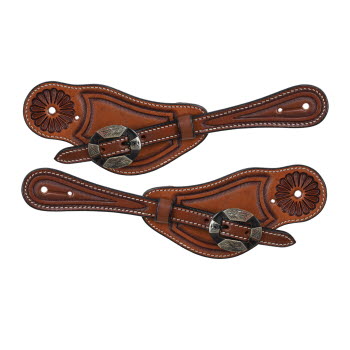 Showman Men's Argentina Cow Leather Heritage Spur Strap