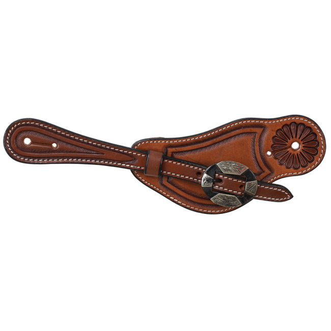 Showman Men's Argentina Cow Leather Heritage Spur Strap #2