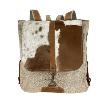 Klassy Cowgirl Oriental Ivory Upcycled Backpack Bag