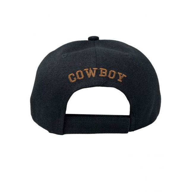 "100% Real Cowboy YEE HAW" Leather Patch Baseball Cap #2